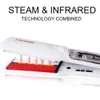 Hair Straighteners RUCHA Infrared Steam Straightener 2 Inches Wide Plate Salon Steampod Ironing Styler Ceramic Tourmaline Flat Iron 230906