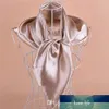 Solid Satin Royan Silk Hijabs Square Scarf Neckscarf Scarves 90 90cm 50pc Lot #2086326B