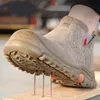 Boots Waterproof Work Safety Composite Toe Shoes Men Antismash Antipuncture Antiscald Welding Protective 230905