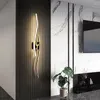 Wandlamp Licht Luxe Minimalistisch Lange strook Slaapkamer Nachtkastje Creatief Modern Eenvoudig Woonkamer Grille TV Achtergrond L