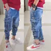 Dżinsy spodnie dla chłopców dla 3 5 7 8 10 12 lat mody streetwear sporty dżinsowe spodnie jesień dzieci 230905