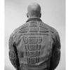 Herenjassen Gewassen Distressed Denim Jacket Armor Filling Silhouet Jeansjas Streetwear Hip Hop Fashion Cowboy Top