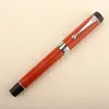 Canetas tinteiro Jinhao 100 Centennial Resin Fountain Pen Vermelho com Jinhao EF/F/M/Bent Nib Converter Escrita Business Office Gift Ink Pen 230906