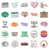 50 pcs mental health stickers PVC waterproof decoration fashion car scooter diary