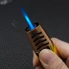 Färgglada kreativa tändare Metal Direkt stor eldkraft Uppblåsbar vindtät tändare gåva för män och kvinnor BQZ2