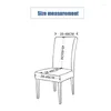 Sandalye kapakları Jakquard Houndstant koltuk kapağı elastik su geçirmez bir ekleme yemek ofisi streç toz geçirmez kasa