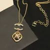 Classic Gold Plated Necklace Fashion Jewelry Pendant Wedding Gift High Quality Sweater Necklaces 16style No Box 20style