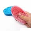 Badborstar Svampar skrubber Sile Body Brush Baby Shower Sponge Dry Masr Handduk för Bast Scrubber Back 0215 Drop Delivery Home G Dhovw