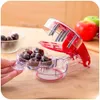 Fruit Vegetable Tools 1pc 6Grids Cherry Pitter Tool Pit Remover Multi Function Cherries Corer with Space Saving Lock Design for Making Jam 230906