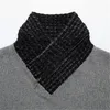 Men's Sweaters Autumn Winter Turtleneck Sweater Men Casual Knitted Pullovers Fashion Scarf Collar Slim Fit Patchwork