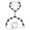 Colliers Pendentif Bijoux Fantaisie Accessoire Collier Émeraude Cristal Strass Déclaration Soutien-Gorge Harnais Collier Taille Corps Chaîne Bijoux Pour