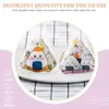 Ensembles de vaisselle 50 pcs Triangle Boule de riz Emballage Onigiri Décoration Cookie Décoration Japonais Wrapper Pochoirs Faisant Tube En Vrac Kimbap