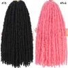 Stili di massa di capelli umani Farfalla Locs Capelli all'uncinetto 1B Dreadlocks rosa meche Faux Locs Estensioni per capelli all'uncinetto Trecce 18 24 pollici Faux Locs 230906