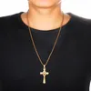 Anhänger Halsketten Edelstahl Design Kruzifix Kreuz Halskette Männer Frauen Täglich Lässige Religiöse Amulette Schmuck Geschenke