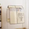 Förvaringslådor Rensa klädskenskåpa hängande plagg/kapphängare rack skyddande fall transparent displaypåse