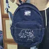 Borse da scuola Tas sekolah Denim tas murid perempuan semua cocok baru 2023 Ransel Trendi Vintage tangan Preppy kartun estetika Y2k 230905