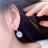 Dangle Earrings Pirmiana 2.69ct Lab Grown Paraiba Sapphire S925 Silver Engagement Women