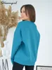 Mężczyzn Bluzy Bluzy jesienne bawełnę pullover ponadwymiarowy Kobiety o szyja luźna top z długim rękawem, solidna zielona bluza na 2023 230906