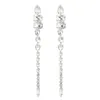 Boucles d'oreilles pendantes tendance longues pampilles gros strass goutte pour femmes cristal Sexy bijoux accessoires vente en gros