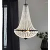 Chandeliers Lights Lamp Crystal Retro Living Room Lighting Dining Simple Fixtures