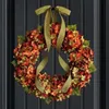 Other Event Party Supplies Durable DIY Fall Wreath Supplies with Hydrangea Leaves Farmhouse Rustic Wreath Decor for Autumn Halloween Thanksgiving Day decor 230905