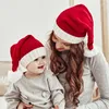 Baretten Baretten Gebreide Baby Kerstmuts Schattig Navidad Pompom Volwassen Kind Zachte Muts Kerstman Jaar Kid Gift Xmas Versieren 2023