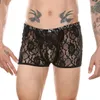 Caleçons Boxershorts sexy hommes shorts transparents U boxer convexe slips pochette en maille transparente culotte de sous-vêtements Lingerie Ropa intérieur Hombre