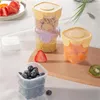 Butelki do przechowywania plastikowe wycieki pudełko na jedzenie kemping piknik warzywa warzywa owocowe sałatka świeży miska