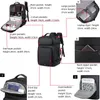 Sacs d'école extensibles hommes 17 pouces sacs à dos d'ordinateur portable sac étanche pour ordinateur portable USB cartable sport voyage Pack sac à dos pour homme 230905