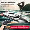 ElectricRC Boats HJ806 RC Boot 2,4 Ghz 35 km/u RC Hogesnelheidsboot Waterdichte oplaadbare radioafstandsbediening Raceschip Watermodelspeelgoed voor jongens 230906