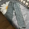 xinxinbuy erkek kadın tasarımcı pantolon kabartma mektubu yama fermuar hems bahar yaz gündelik pantolon mektup siyah kayısı mavi s-x