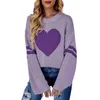 Women's Sweaters Autumn&Spring Vintages Day Cute Santa Head Pattern Knit Sweater Soft And Smooth Beautiful