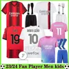 23 24 24 Koszulki piłkarskie Giroud Pulisic dla dorosłych 2023 2024 REBIC Theo Reijnders Kessie de Ketelaere Rafa Lea Football Shirts Milans Men Kit Kit Minformi