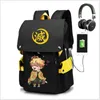 Mochilas Demon Slayer Mochila antirrobo Durable Oxford Laptop Bag Boy Girl Mochilas escolares 230905