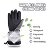 Five Fingers Gloves Winter Heated Gloves Electric Heated Gloves Waterproof Cycling Windproof Touch Screen guantes Ski luvas for Men Women 230906