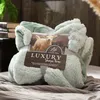 Couvertures Emmaillotage épais lit couverture maison hiver chaud canapé couverture nordique corail polaire couvertures adulte né Wrap enfants couette couvre-lit pour Double 230905