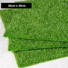 Dekorativa blommor 30x30 cm Artificial Gräsmatta Verkliga beröringsplantor Lawn Moss Fake Mat Farmhouse Decor Simulated Ornament