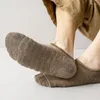 Calcetines para hombres 5 pares de hombres de algodón corto de alta calidad de la tripulación del tobillo casual suave de corte bajo antideslizante transpirable verano otoño 2023 calcetín para