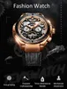 Zegarek na rękę TEVISE WRISTWATCH MANS BIG MEN AUTOMATYCZNY MECHANICZNY ZEGAR MOGŁODIODY MIESIĄC Kalendarz gumowy zegar męski dla T828B 230905