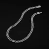 판매 8mm 10mm 패스 다이아몬드 테스터 925 스털링 실버 힙합 아이스 아웃 VVS Moissanite Diamond Cuban Link Chain Gold Rock