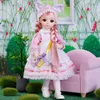 Lalki BJD Doll i ubrania Wiele wyjmowanych stawów 30 cm 16 3D Eye Doll Girl Dress Up Birthday Gift zabawka 230906