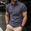 Men's Polos 2023 Summer Men Casual ShortSleeved Polo Shirt Fashion Arm pocket Lapel TShirt Clothing Top 230905