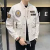 Herrenjacken Bomberjacke Männer Slim Vintage Hip Hop Stil Multi Pocket Streetwear Männlicher Mantel Frühling Herbst Koreanische Mode Baseball