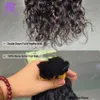 Pelucas de encaje Rambut manusia massal untuk mengepang gelombang air rambut Remy India ekstensi ditarik ganda tanpa kain kepang WANITA HITAM Luffy 230905