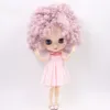 Dolls es telanjang pabrik blyth bebek tidak bl1049 2352 ungu karışımı pembe rambut afro sosti tubuh kulit putih neo 1 6 bjd 230905