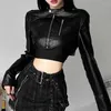 Vestes en cuir pour femmes Goth Dark Zipper Cyber Gothic Y2k Crop Jackets Grunge Punk Style Faux Manteaux Femme Mode Streetwear Ourlet Irrégulier Manteau