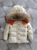 Down Coat Childrens Jacket Baby Boys Clothing Autumn Winter Outwear Keep Warm Jackets barn avtagbar päls krage huva ytterkläder rockar pojke flickor kläder jul