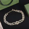 Diamond Brand Flower Full Star Necklace Wedding Gift Designer Jewelry