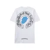 T-shirt di lusso da uomo Marchio di moda CH HE Maglie a manica corta T-shirt Designer Uomo Donna T-shirt con lettera sanscrita Sweashirs T-shirt a ferro di cavallo T-shirt Croce unisex Top Tee Cdly