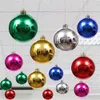 Décorations de Noël 202530 cm grandes balles de Noël rouge claire décorations d'arbre ornements sphères géantes grandes boules en or argent décoration de plafond de mariage 230905
